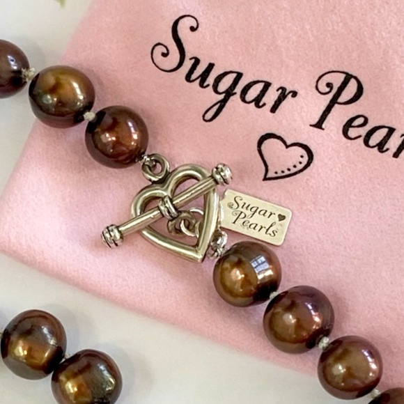 Chunky Brown Freshwater Pearl Necklace - Picture 5 of 5